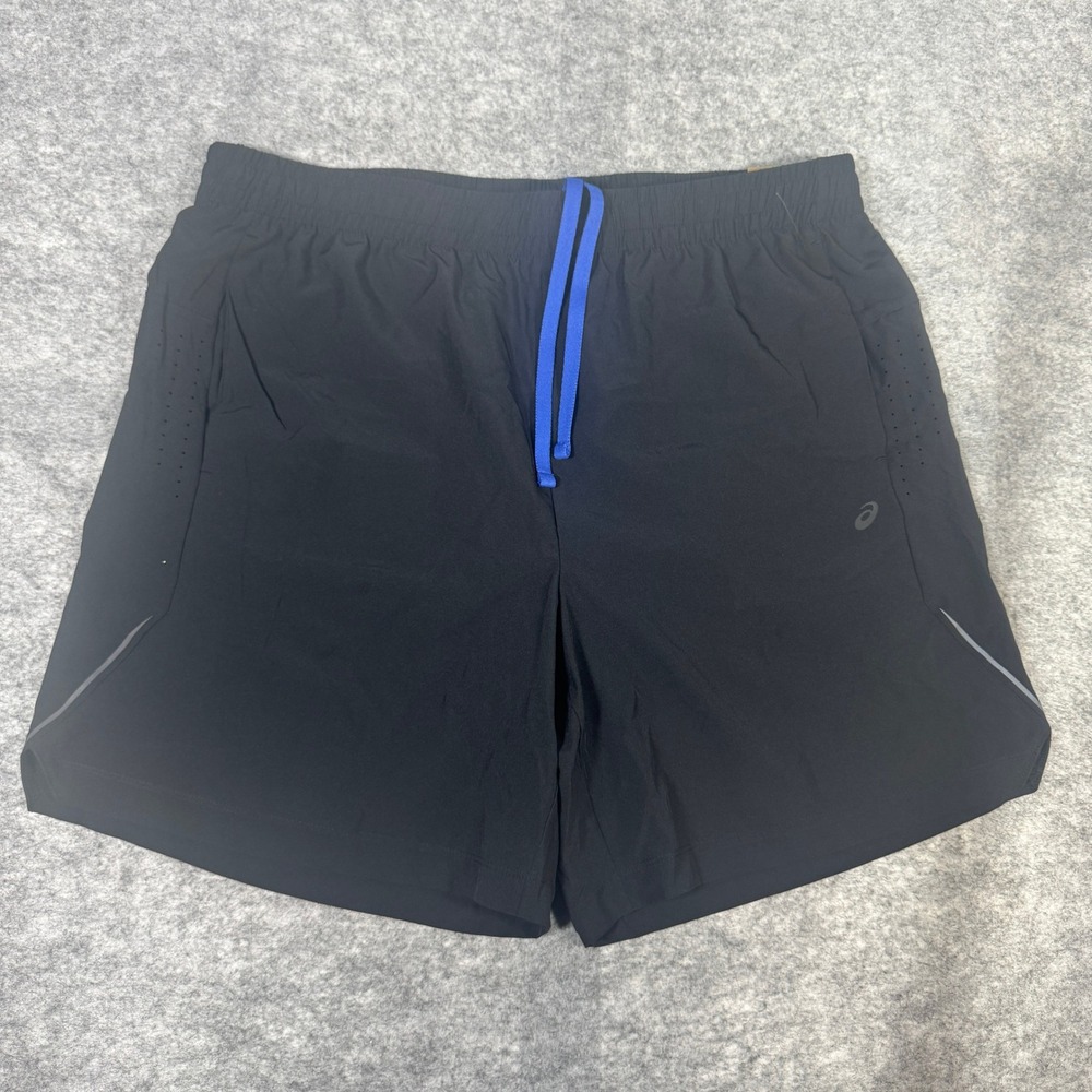 Asics Mens Training Shorts Black 7 Inch Inseam Unlined XL New With Tags